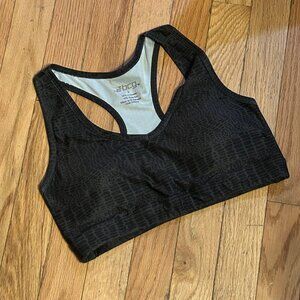 BCG Womens Sports Bra Size S Black Low‎ Support Racerback Pull On